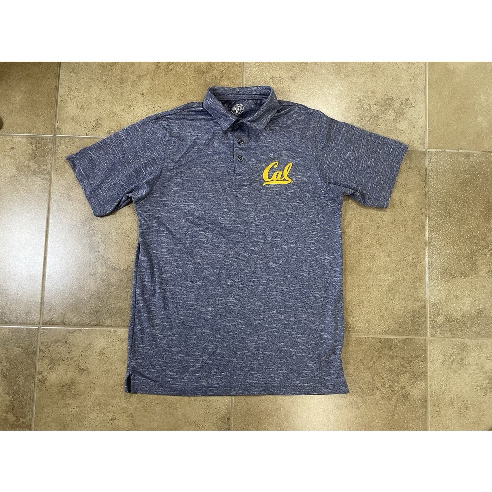 NCAA CAL California Golden Bears Mens Sz M Performance Polo Shirt Blue